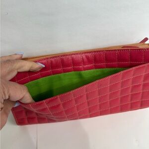 Red Quilted Clutch/wallet